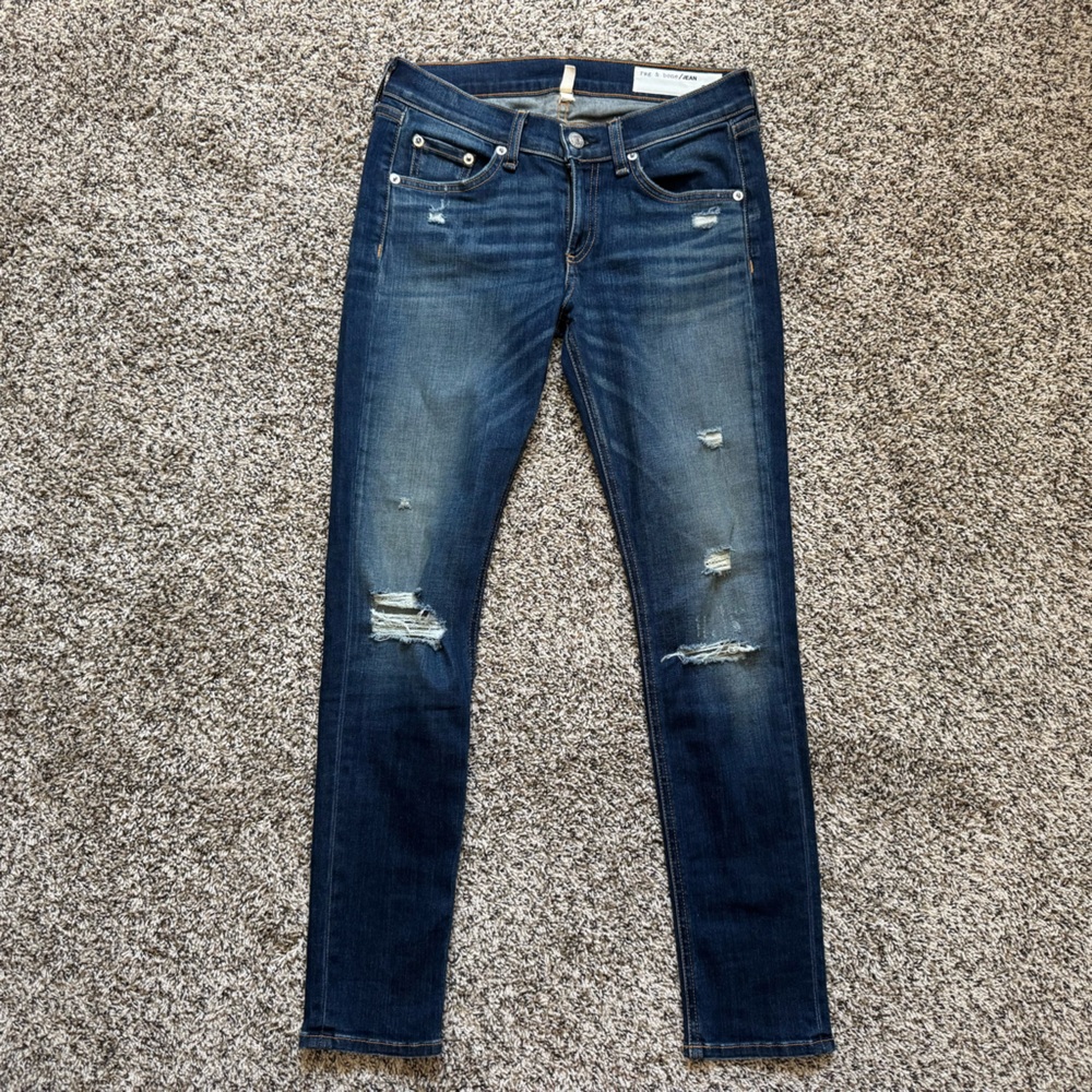 Rag & Bone Women’s Low Rise Distressed Capri